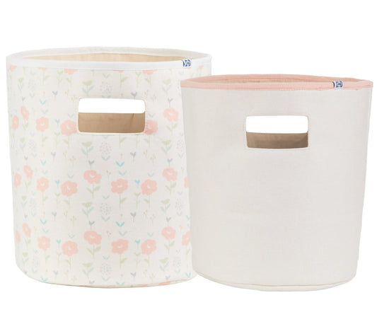 Sealy Baby Soft Storage Coral and Blossoms Nursery Organizer.