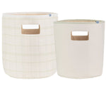 Goosewaddle® | Newborn Baby Blankets Toys Teethers Bibs & More Sealy Baby Soft Storage - Plaid and Mint - 