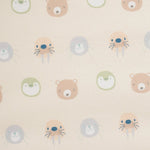 Goosewaddle® | Newborn Baby Blankets Toys Teethers Bibs & More Sealy Floor Cushion in Beige with Animal Faces