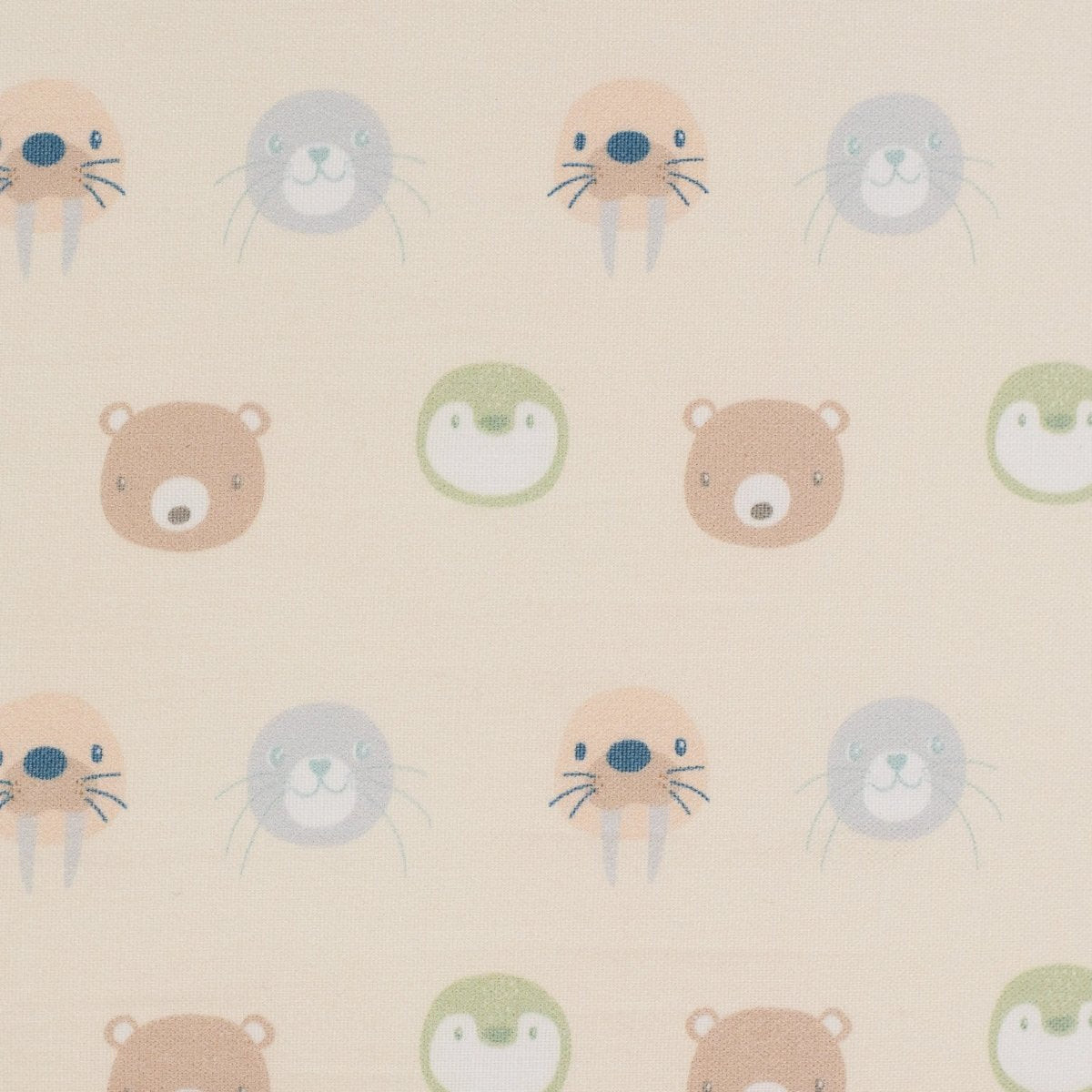 Sealy Pouf Beige Animal Faces Cozy Accent Piece for Playful Spaces - Everetts Place