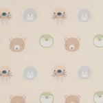Goosewaddle® | Newborn Baby Blankets Toys Teethers Bibs & More Sealy Pouf Beige Animal Faces Cozy Accent Piece for Playful Spaces - Furniture > Baby & Toddler Furniture Pouf