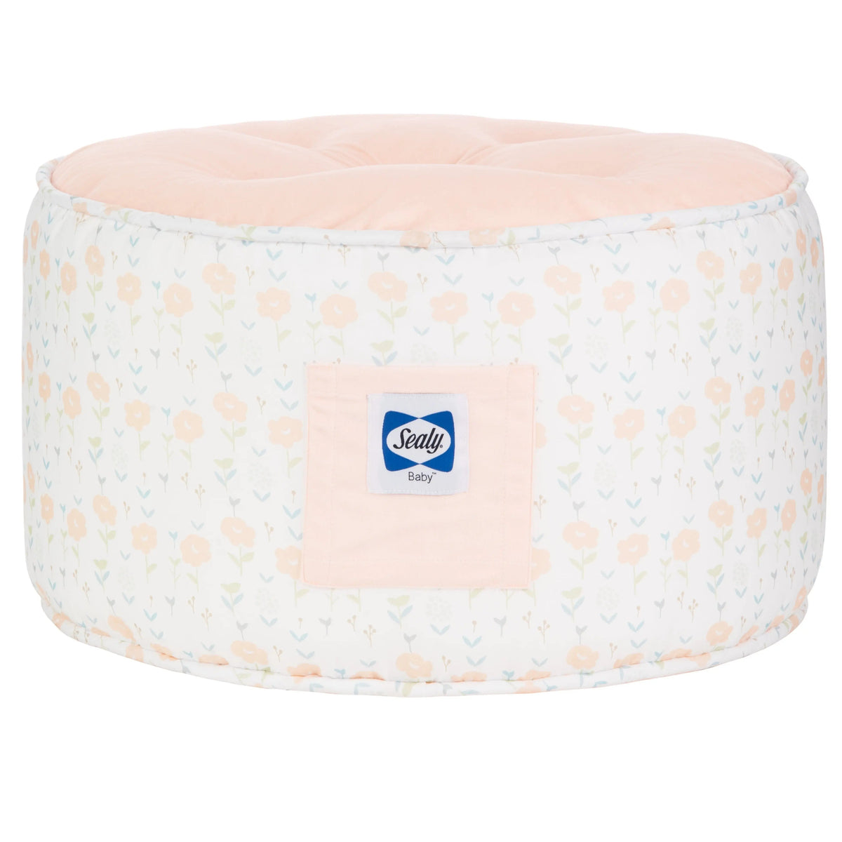 Goosewaddle® | Newborn Baby Blankets Toys Teethers Bibs & More Sealy Pouf - Coral & Blossoms - 