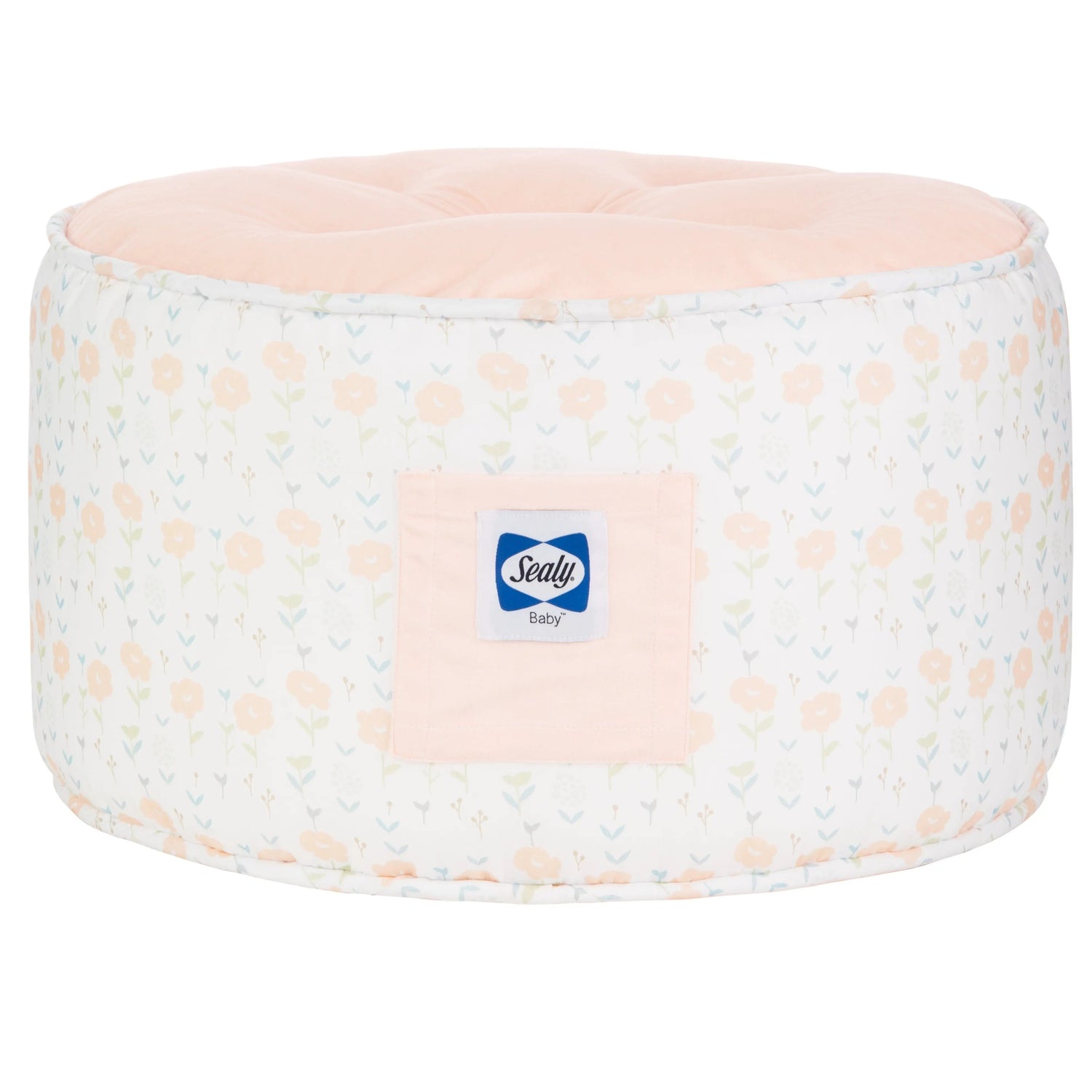 Goosewaddle® | Newborn Baby Blankets Toys Teethers Bibs & More Sealy Pouf - Coral & Blossoms - 