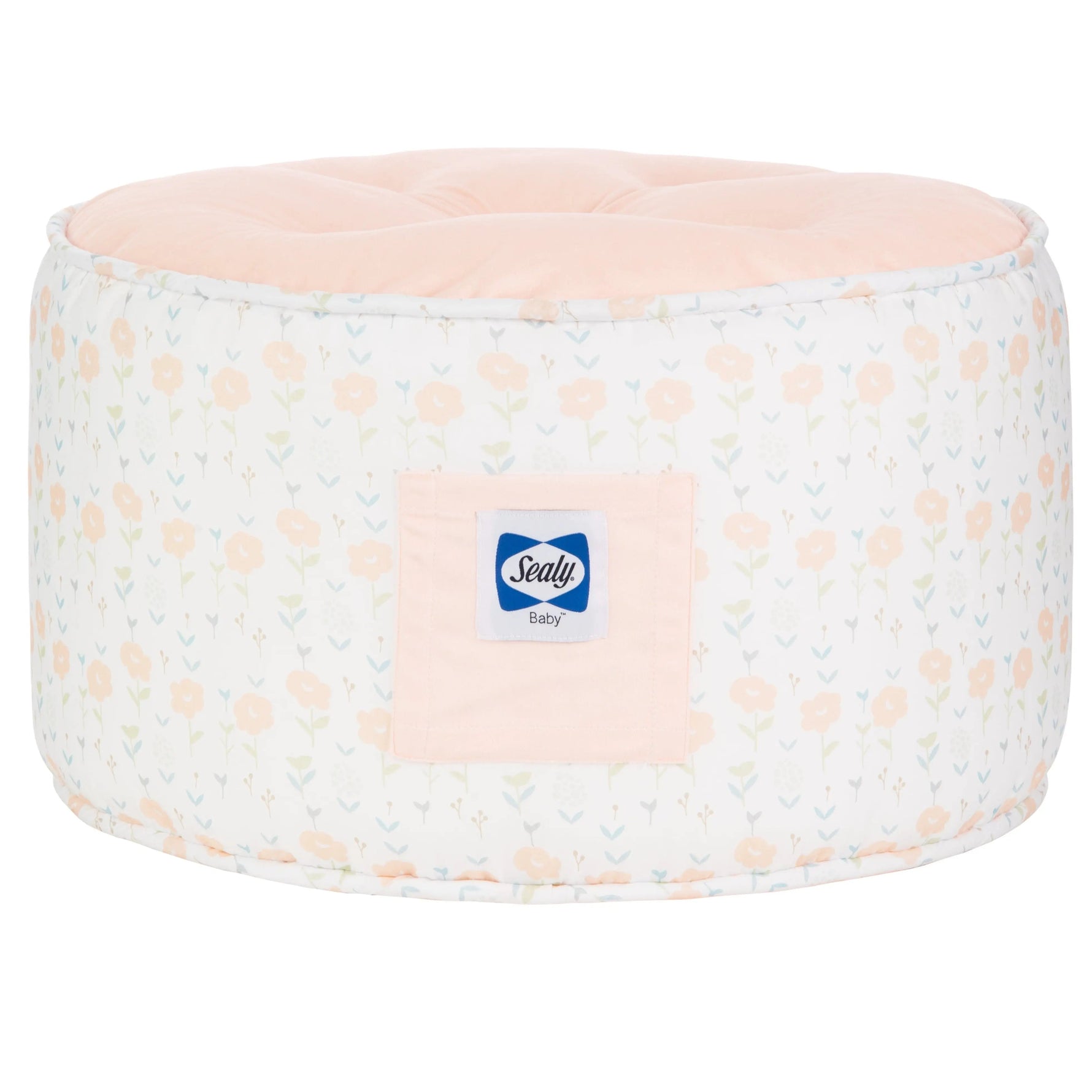 Goosewaddle® | Newborn Baby Blankets Toys Teethers Bibs & More Sealy Pouf - Coral & Blossoms - 