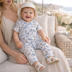 Seashore Baby Zipper Romper – Bamboo with Convertible Cuffs - Sleeve, Baby & Toddler Clothing, Child, Smile, Overall | Everetts Place