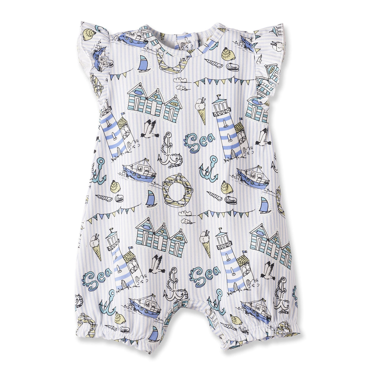 Tesa Babe Seashore Bubble Romper – Bamboo Baby Girl OutfitEveretts Place