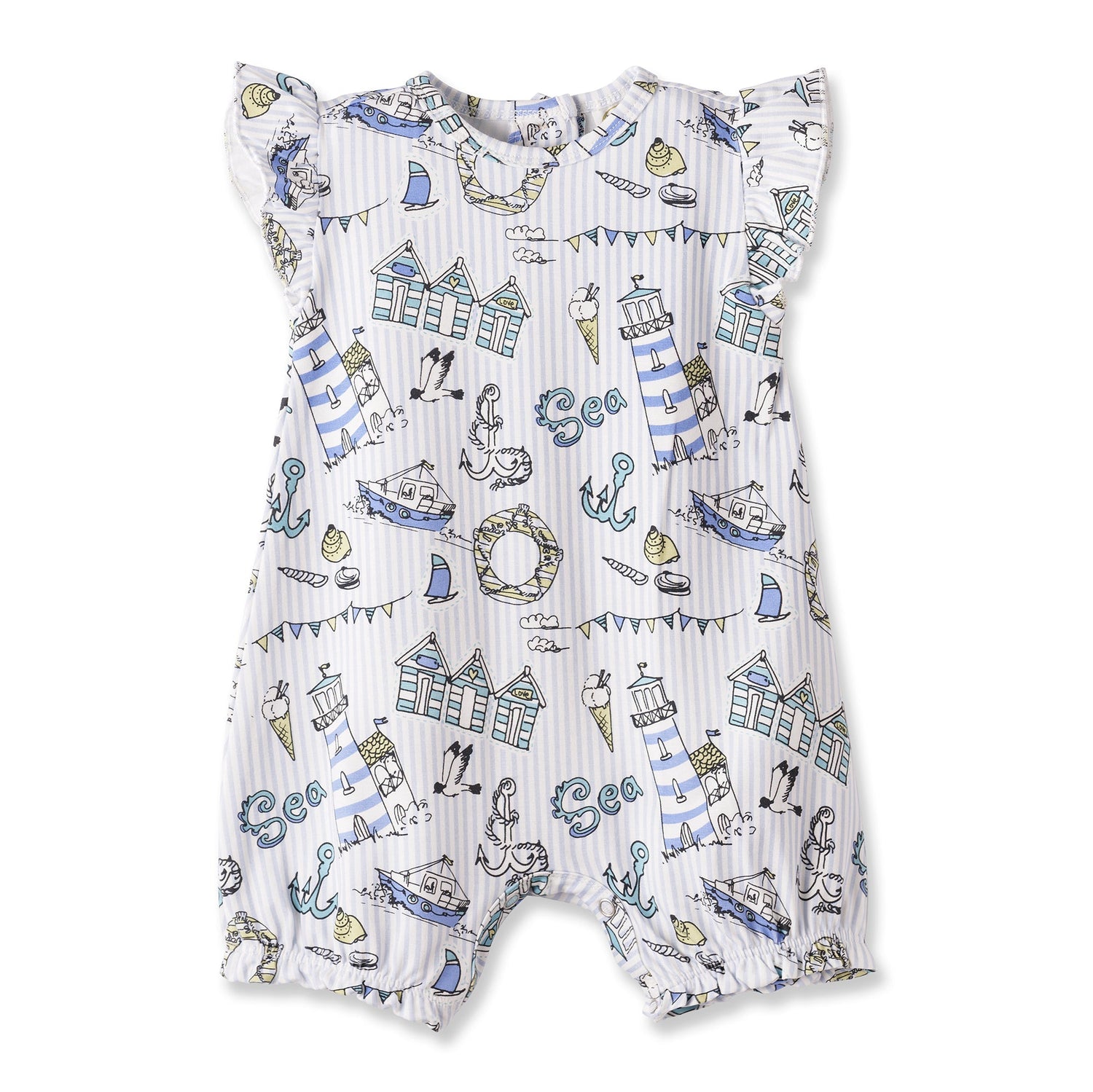 Tesa Babe Seashore Bubble Romper – Bamboo Baby Girl OutfitEveretts Place