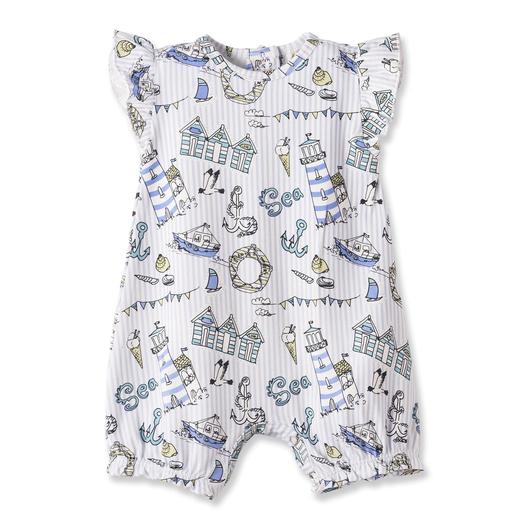 Tesa Babe Seashore Bubble Romper – Bamboo Baby Girl OutfitEveretts Place