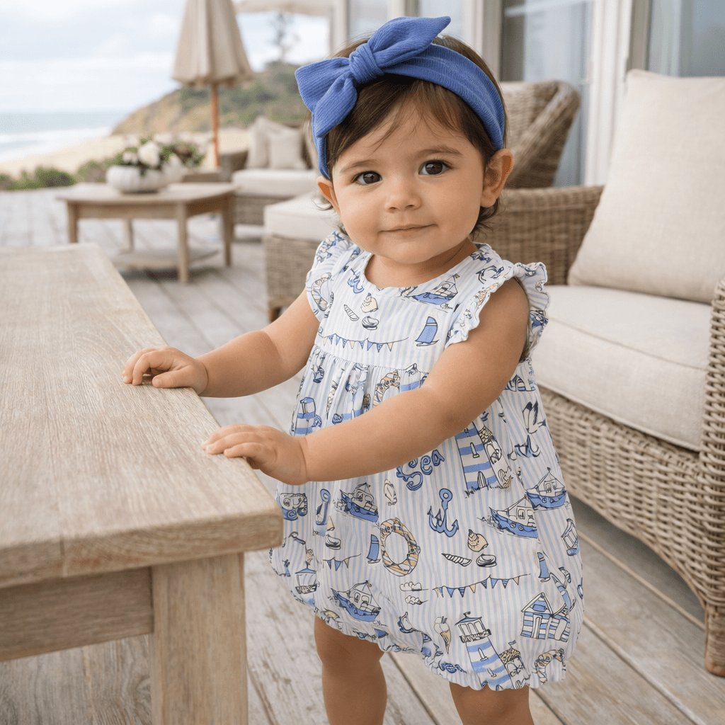 Tesa Babe Seashore Bubble Romper – Bamboo Baby Girl OutfitEveretts Place