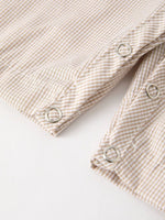 Rylee Faith Designs Seasonal Pumpkin Smock Embroidered Romper for Baby Boys Fall Fashion - 