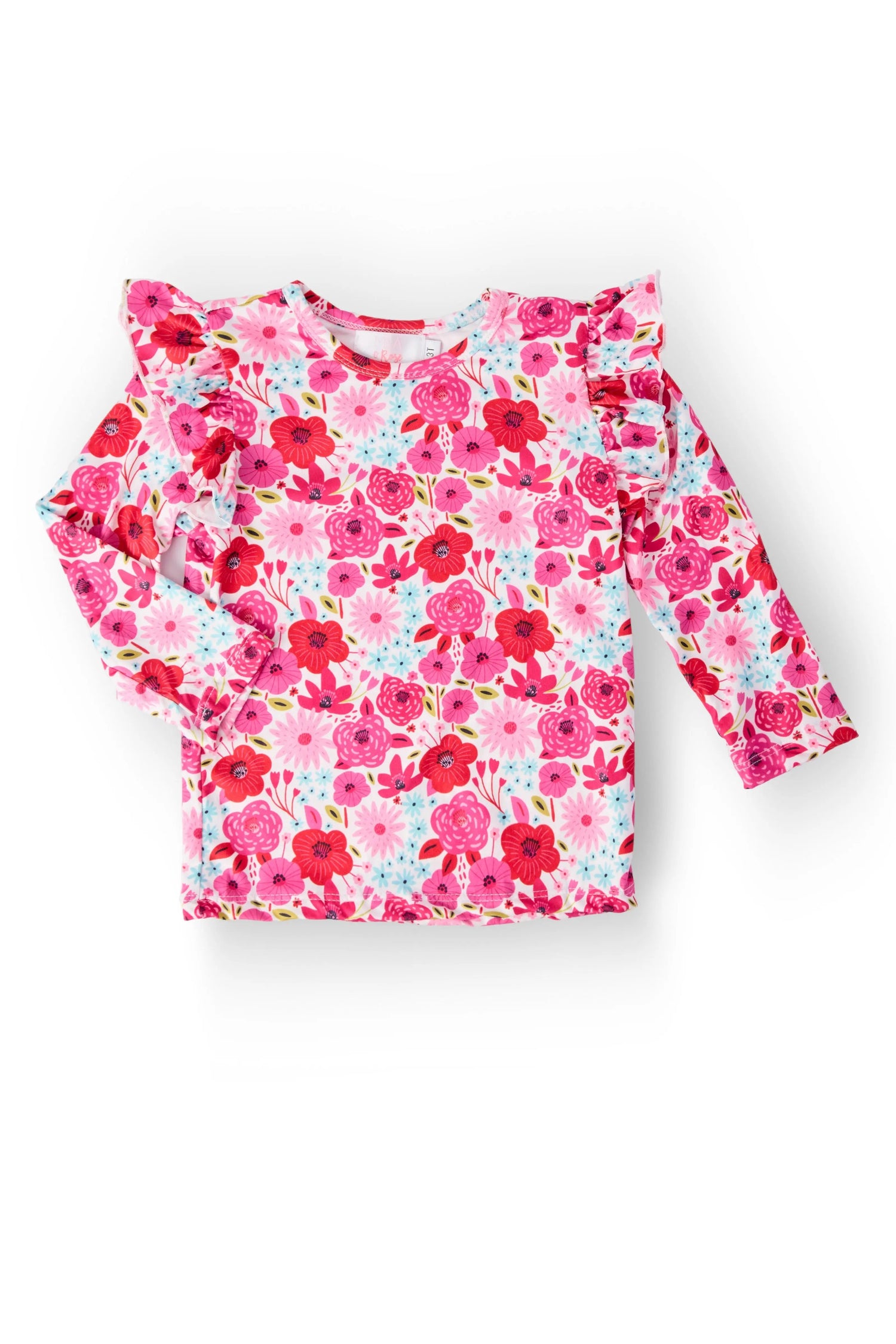 Secret Garden L/S Ruffle Tee - Sleeve, Textile, Pink, Baby & Toddler Clothing, Long-sleeved T-shirt | Everetts Place