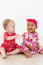 Mila & Rose ® Secret Garden Three Quarter Sleeve Twirl Bodysuit By Mila And Rose - 