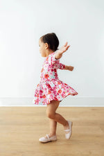 Mila & Rose ® Secret Garden Three Quarter Sleeve Twirl Bodysuit By Mila And Rose - 