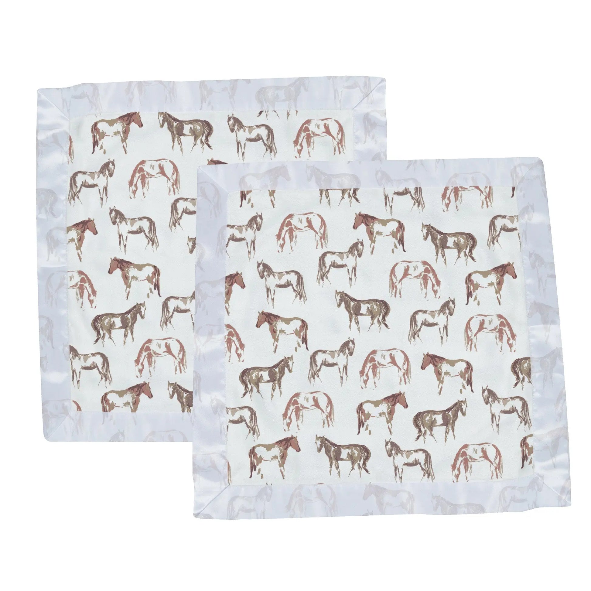 Security Blanket for Baby Wild Horse Bamboo Muslin Blankie Newcastle Classics