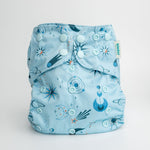 Kinder Cloth Diaper Co. Space and Sky: Essentials Pocket Cloth Diaper with Athletic Wicking Jersey, Grows with your Baby