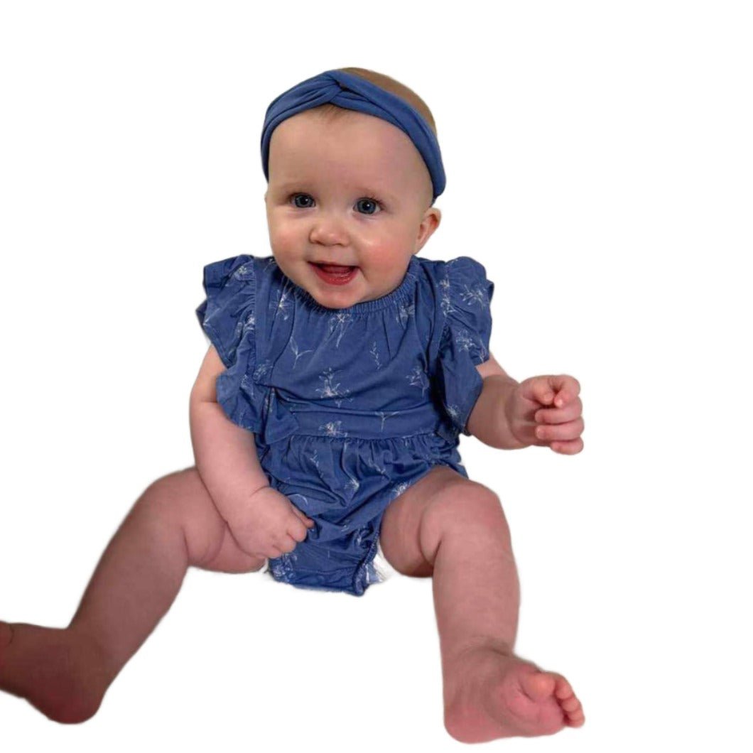 Dragonfly Dreams Bamboo Serenity Blue Infant/Children's Headwrap