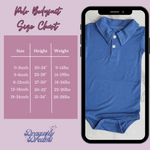 Dragonfly Dreams Bamboo Serenity Blue Polo Bodysuit