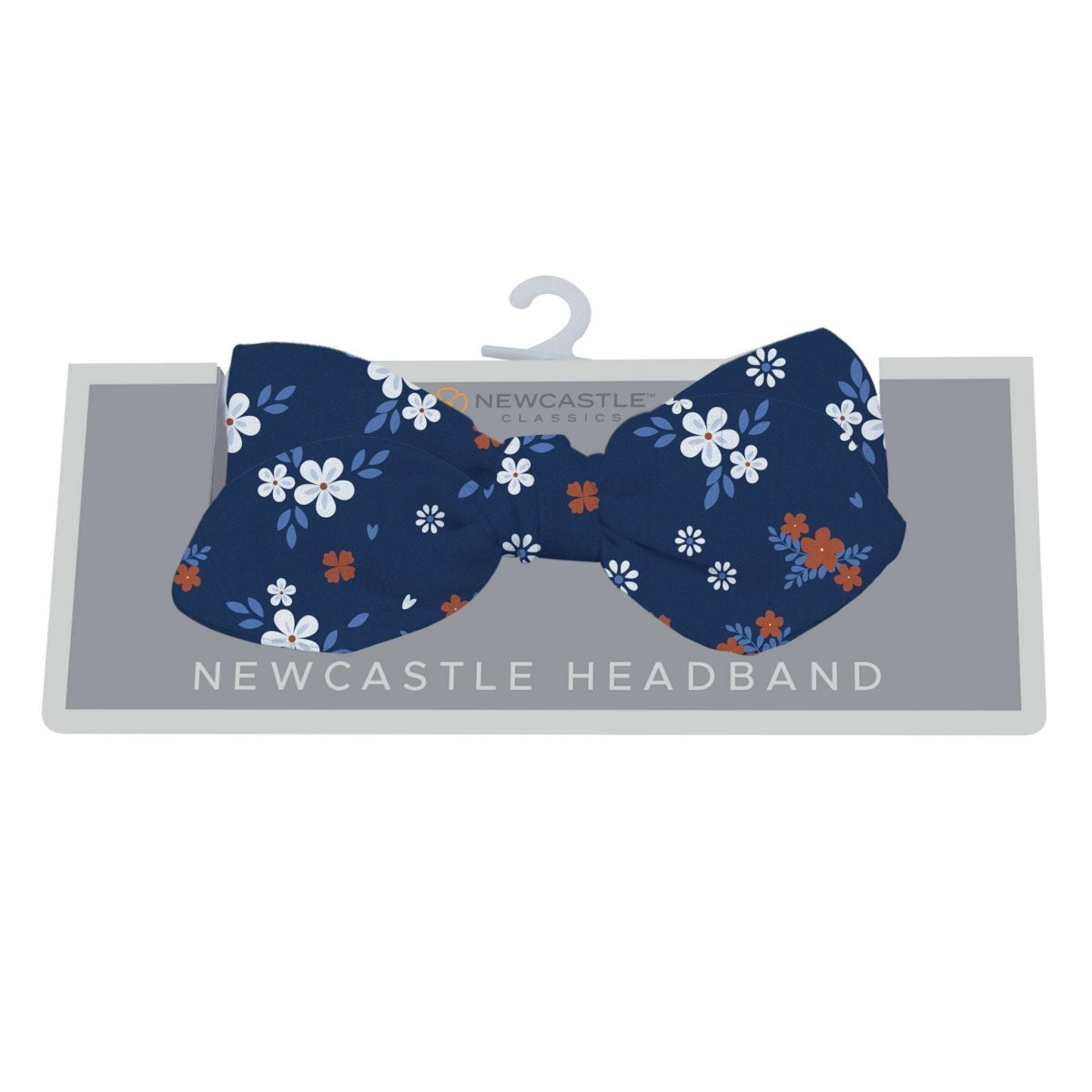 Newcastle Classics Serenity Floral Bamboo Baby Headband with Eco - Friendly Comfort for Newborns - 
