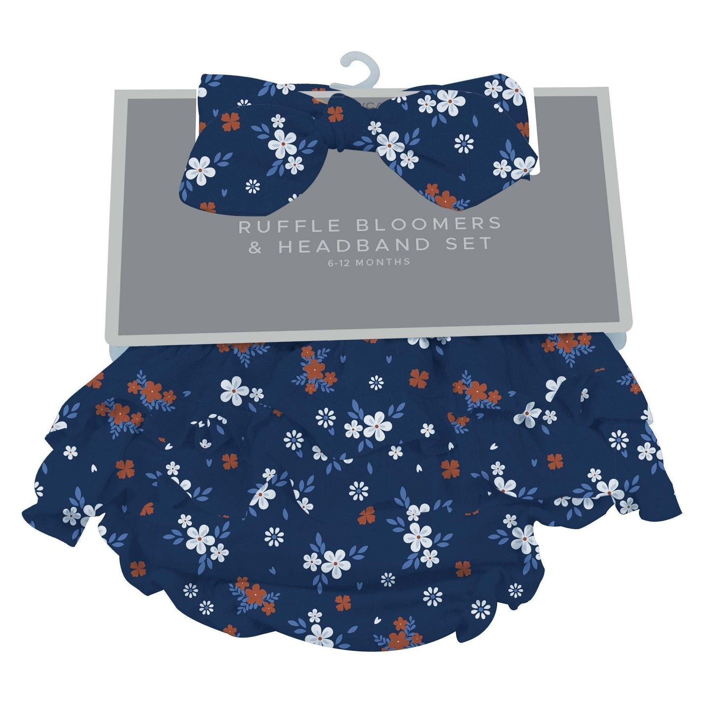 Serenity Floral Bamboo Bloomer Headband Set for Babies 0 to 12 Months Newcastle Classics