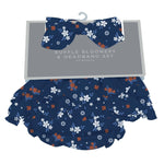 Newcastle Classics Serenity Floral Bamboo Bloomer Headband Set for Babies Up to 12 Months - 