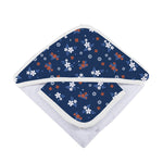 Newcastle Classics Serenity Floral Bamboo Hooded Towel Set with Washcloth for Kids - Hooded Towel Set