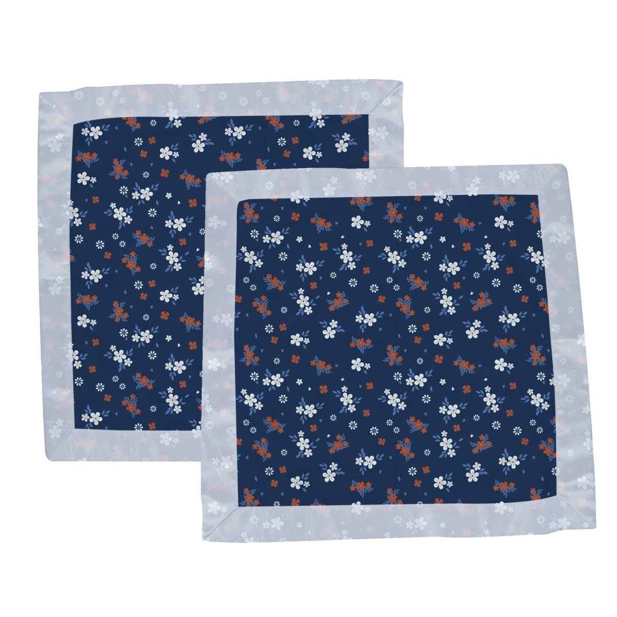 Newcastle Classics Serenity Floral Bamboo Muslin Security Blankie for Cozy Baby Comfort - 