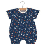 Newcastle Classics Serenity Bamboo Floral Mini Romper with Breathable Comfort for Babies - Clothing