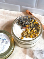 Butter Me Up Organics Serenity Organic Soy Wax Candle with Wood Wick for Peaceful Aromatherapy - 