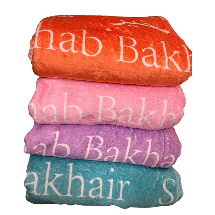 Shab Bakhair Fleece Blanket – Soft, Cozy & Perfect for Bedtime by Rayn’s Tiny Stitches