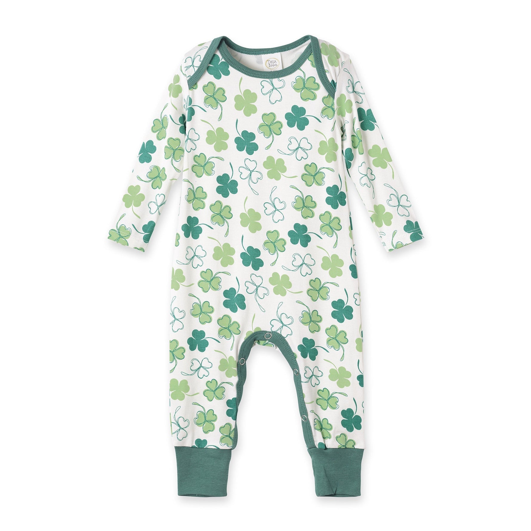 Tesa Babe Shamrock Bamboo Baby Romper – Soft & Eco - Friendly Irish GiftEveretts Place