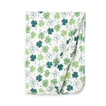 Tesa Babe Shamrock Bamboo Stroller Blanket | Soft Baby Wrap (30"x22") - 