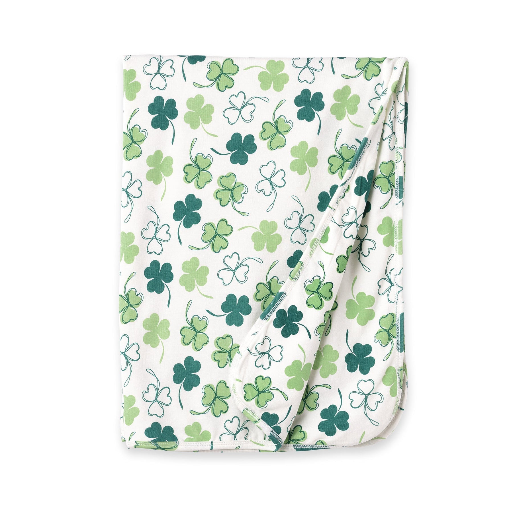 Tesa Babe Shamrock Bamboo Stroller Blanket | Soft Baby Wrap (30"x22") - 