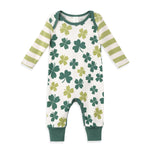Tesa Babe Shamrocks & Clovers Cotton Romper | Festive St. Patrick's Day Outfit - 