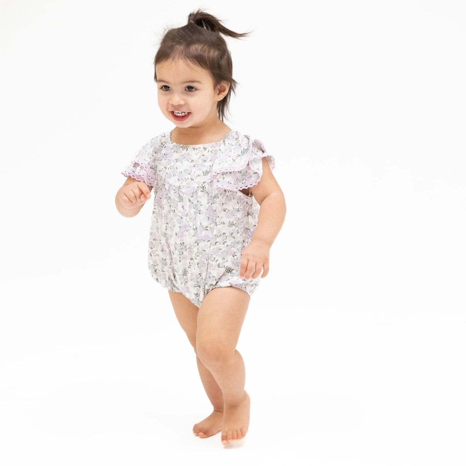Shannon Floral - V-Neck Bubble - Baby & Toddler Clothing, Child, Pink, One-piece garment, Toddler | Everetts Place