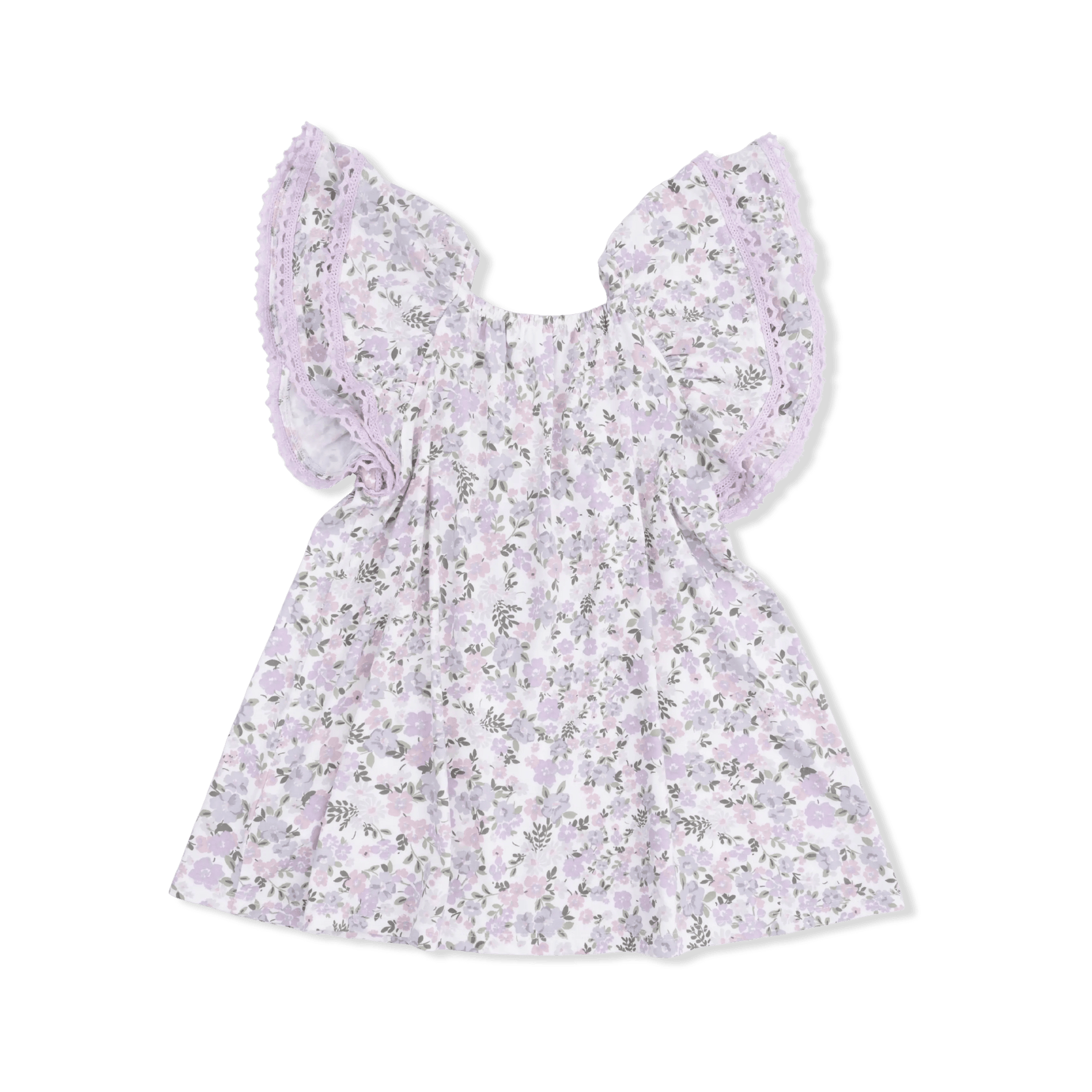 Angel Dear Shannon Floral - V - Neck Dress and Bloomer - 