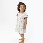Angel Dear Shannon Floral - V - Neck Dress and Bloomer - 