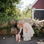 Mushie Shape Sorting Box for Kids Made in Denmark with 12 Soft Color Shapes for Fine Motor Skill Development -