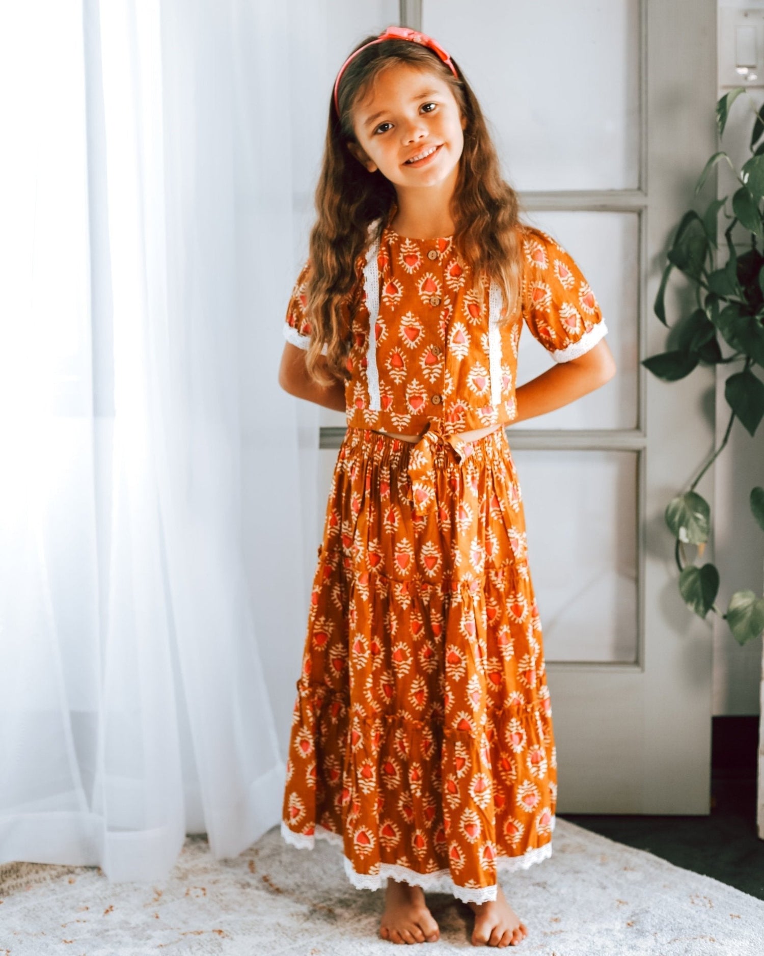 Cotton Two-Piece Set, Shaya Lehenga