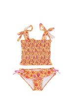 DREAM BIG LITTLE CO SHELLO SUMMER DREAM SMOCKED TANKINI TWO PIECE SWIM SUITEveretts Place