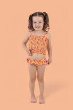 DREAM BIG LITTLE CO SHELLO SUMMER DREAM SMOCKED TANKINI TWO PIECE SWIM SUITEveretts Place