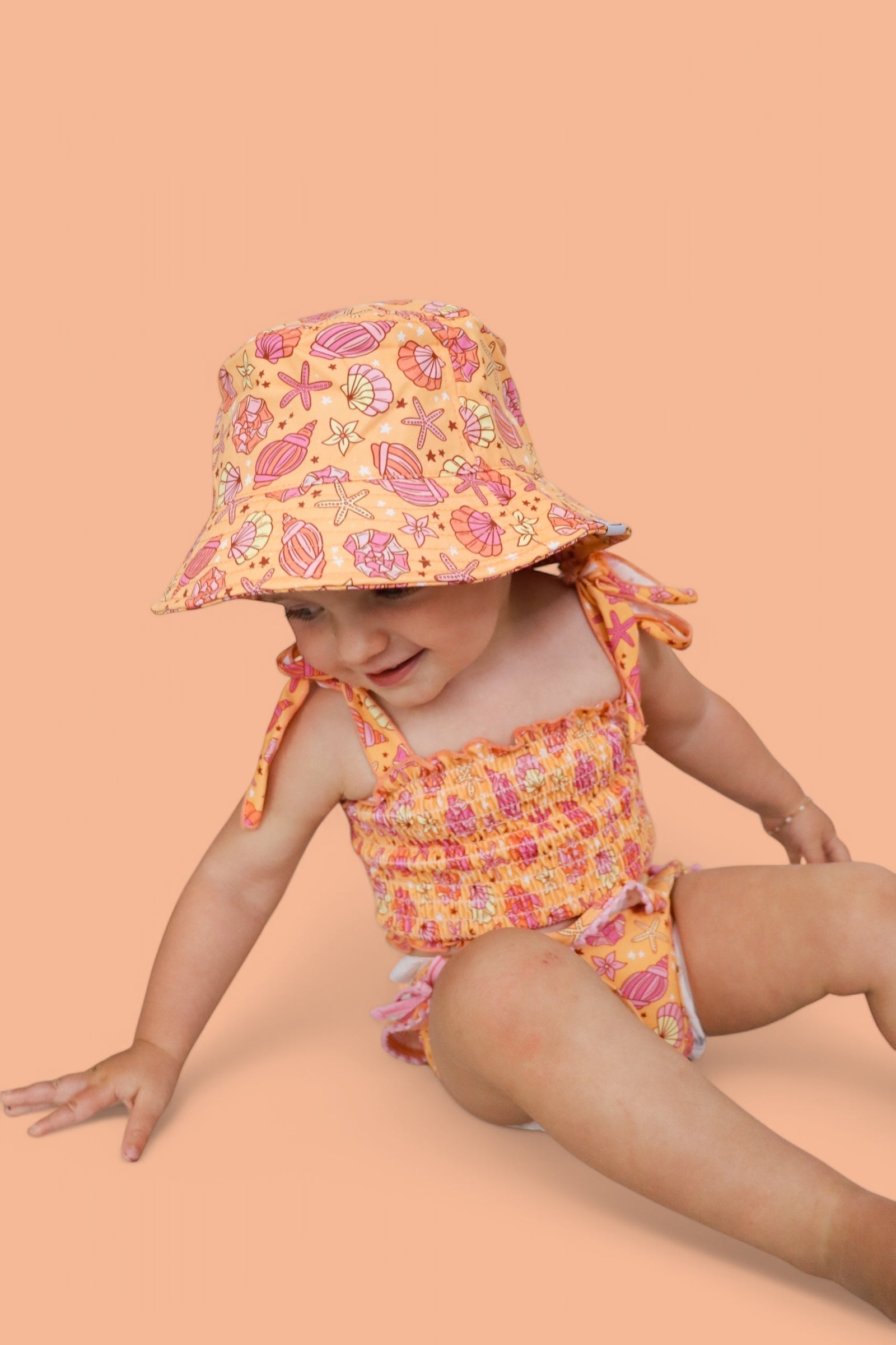 DREAM BIG LITTLE CO SHELLO SUMMER DREAM SMOCKED TANKINI TWO PIECE SWIM SUITEveretts Place