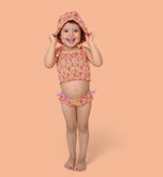 DREAM BIG LITTLE CO SHELLO SUMMER DREAM SMOCKED TANKINI TWO PIECE SWIM SUITEveretts Place