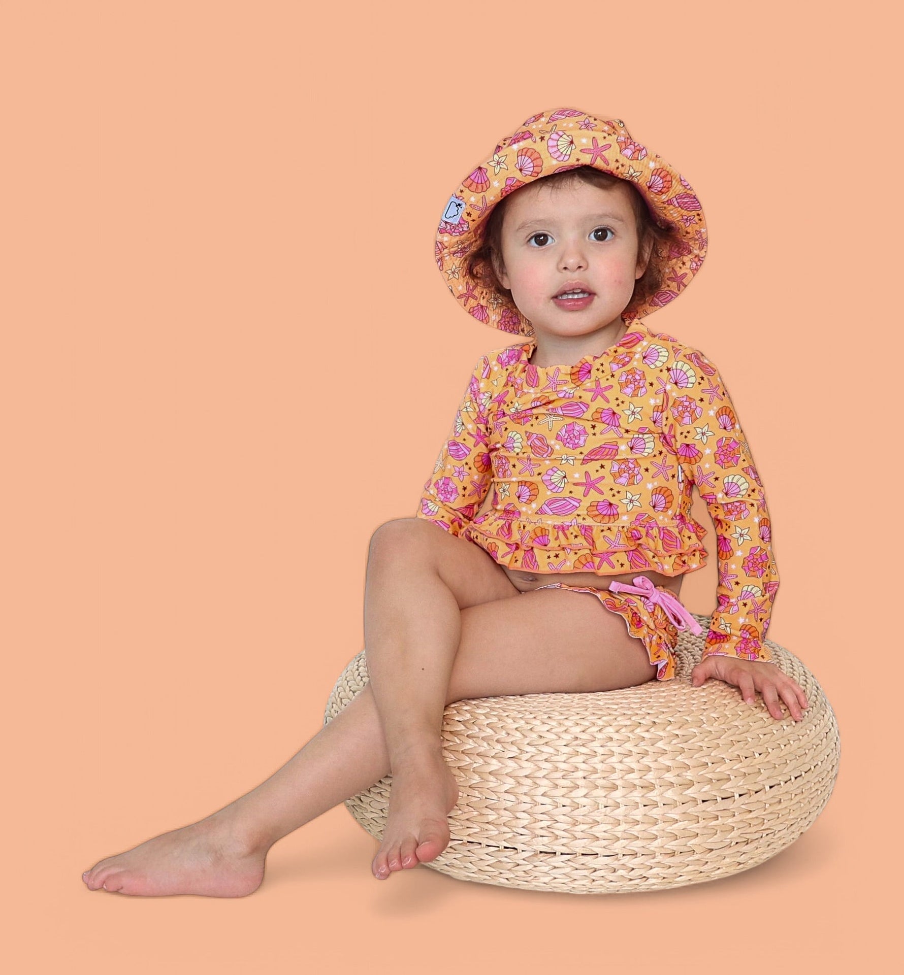 DREAM BIG LITTLE CO SHELLO SUMMER DREAM SMOCKED TANKINI TWO PIECE SWIM SUITEveretts Place