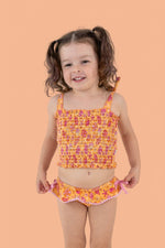 DREAM BIG LITTLE CO SHELLO SUMMER DREAM SMOCKED TANKINI TWO PIECE SWIM SUITEveretts Place