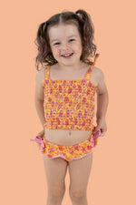 DREAM BIG LITTLE CO SHELLO SUMMER DREAM SMOCKED TANKINI TWO PIECE SWIM SUITEveretts Place
