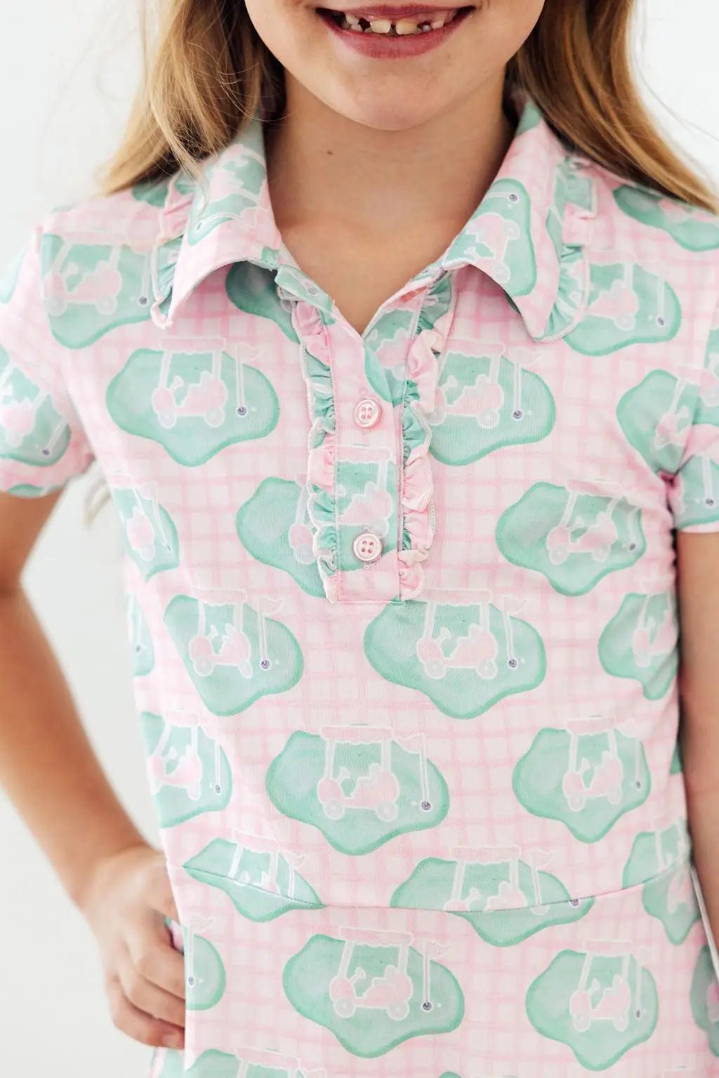 Mila & Rose ® She's on the Green S/S Polo Dress - 