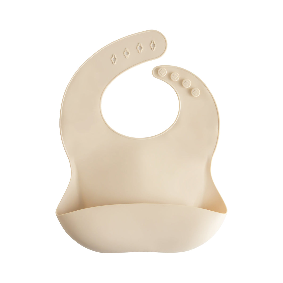 Silicone Baby Bib, Polka Dot Print by Mushie