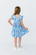 Mila & Rose ® Shimmer & Shine Flutter Sleeve Twirl Dress - 
