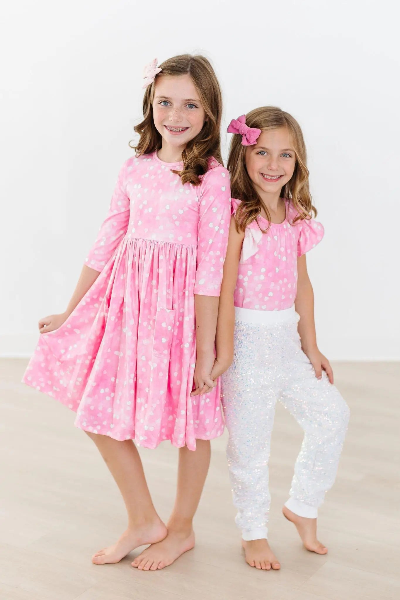 Mila & Rose ® Shine Bright 3/4 Sleeve Pocket Twirl Dress - 