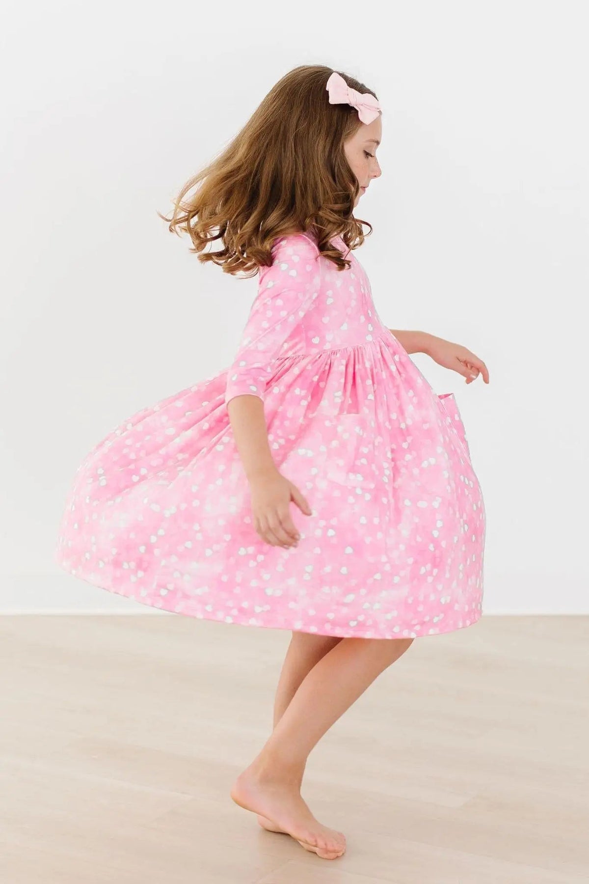 Mila & Rose ® Shine Bright 3/4 Sleeve Pocket Twirl Dress - 